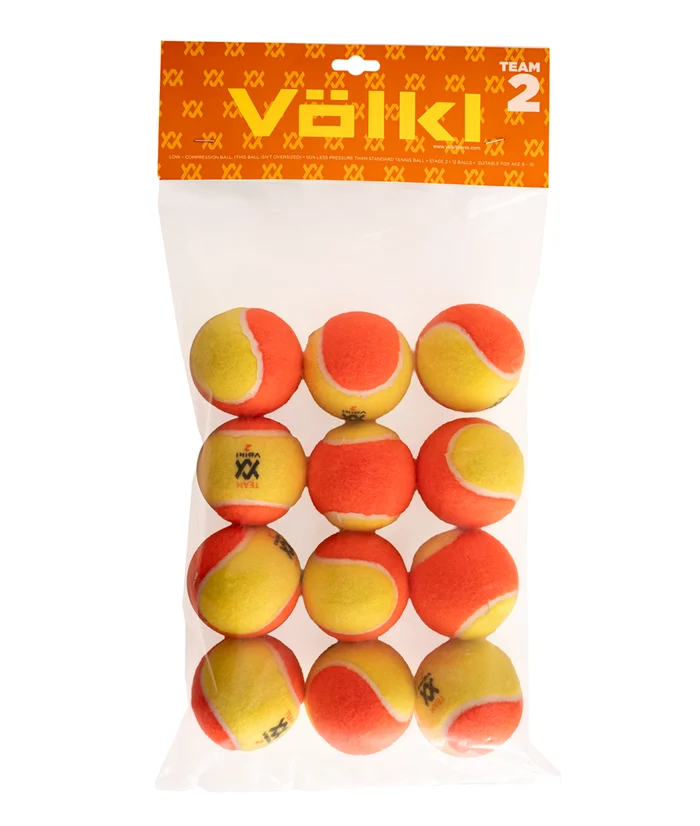Völkl TEAM 2 Orange Tennis Balls | Stage 2