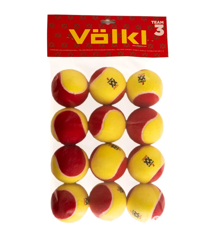Völkl TEAM 3 Red Tennis Balls | Stage 3